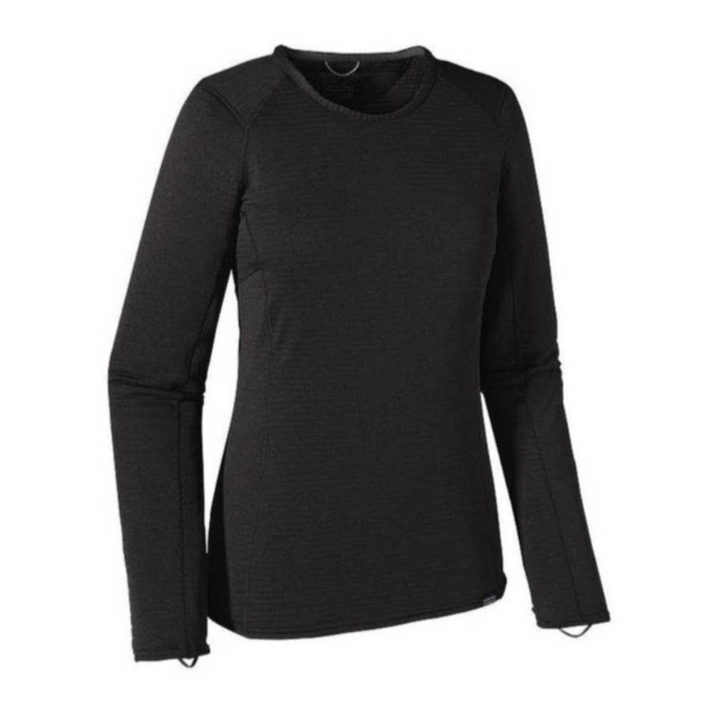 Patagonia Capilene 3 Top Midweight Crew Neck Black Long‎ Sleeve Women’s Size XS